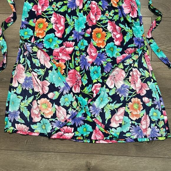 Diane Von‎ Furstenberg Floral Square Neck Short Sleeve Picket Maxi Dress Small - Picture 9 of 14